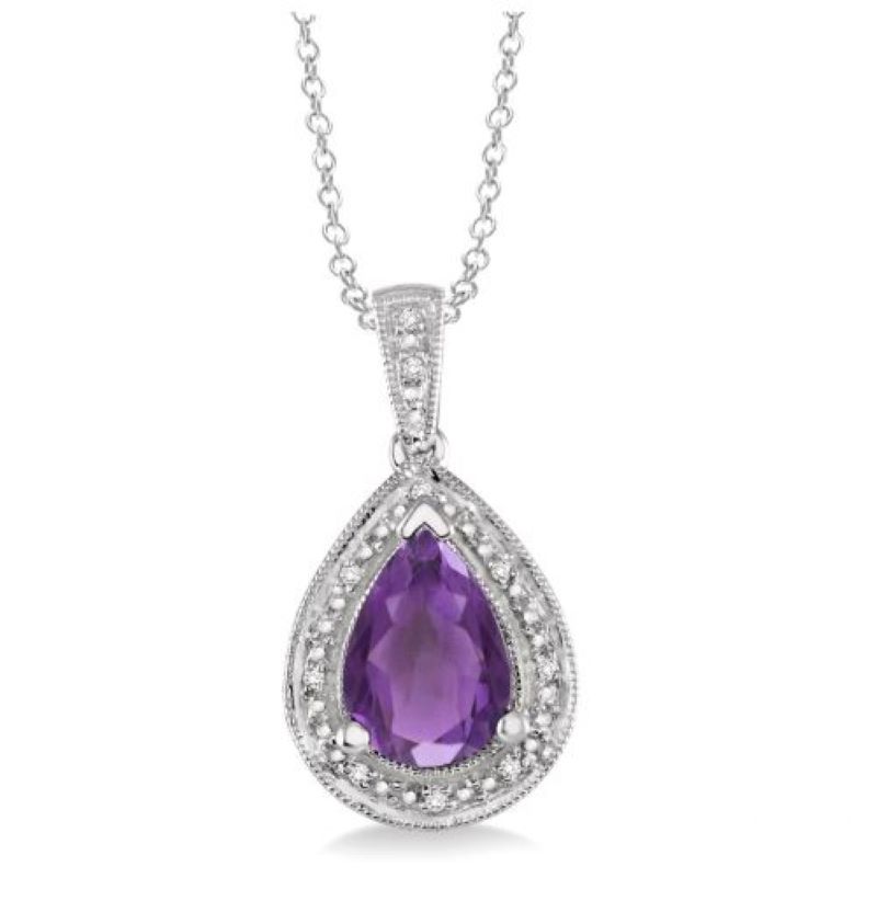Sterling Silver Amethyst Pendant